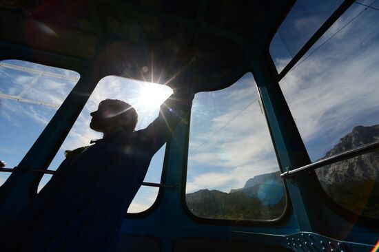 Miskhor - Ai-Petri cableway commissioned in Crimea after repair works