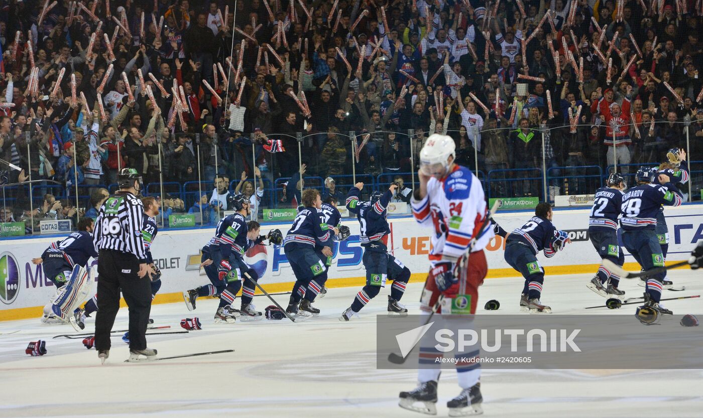 Kontinental Hockey League. Metallurg vs. Lev