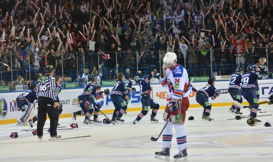 Kontinental Hockey League. Metallurg vs. Lev