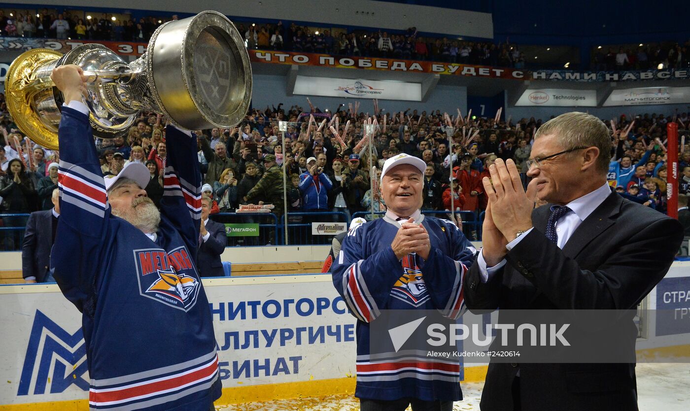 Kontinental Hockey League. Metallurg vs. Lev