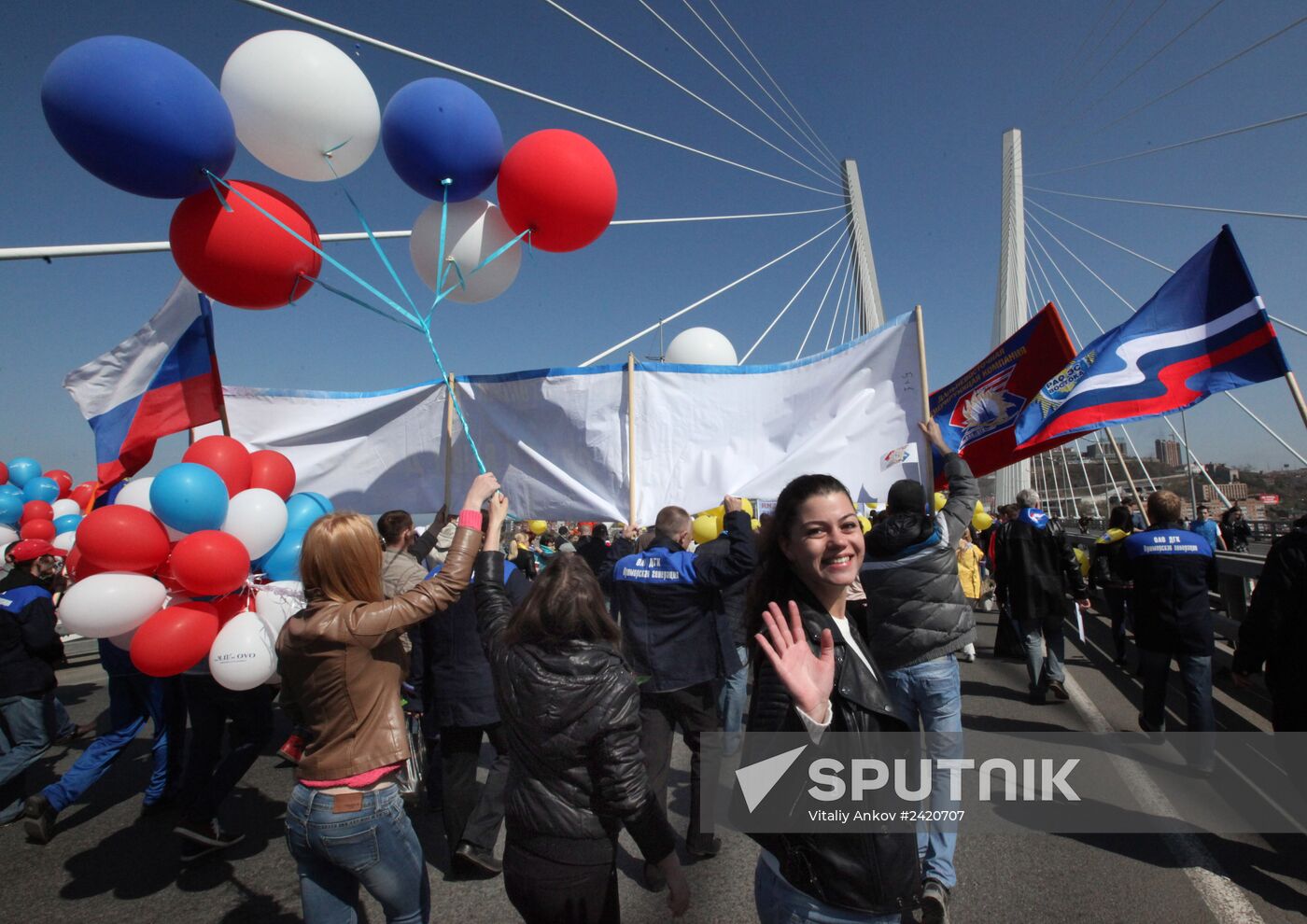 May Day processions in Russian regions