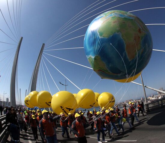 May Day processions in Russian regions