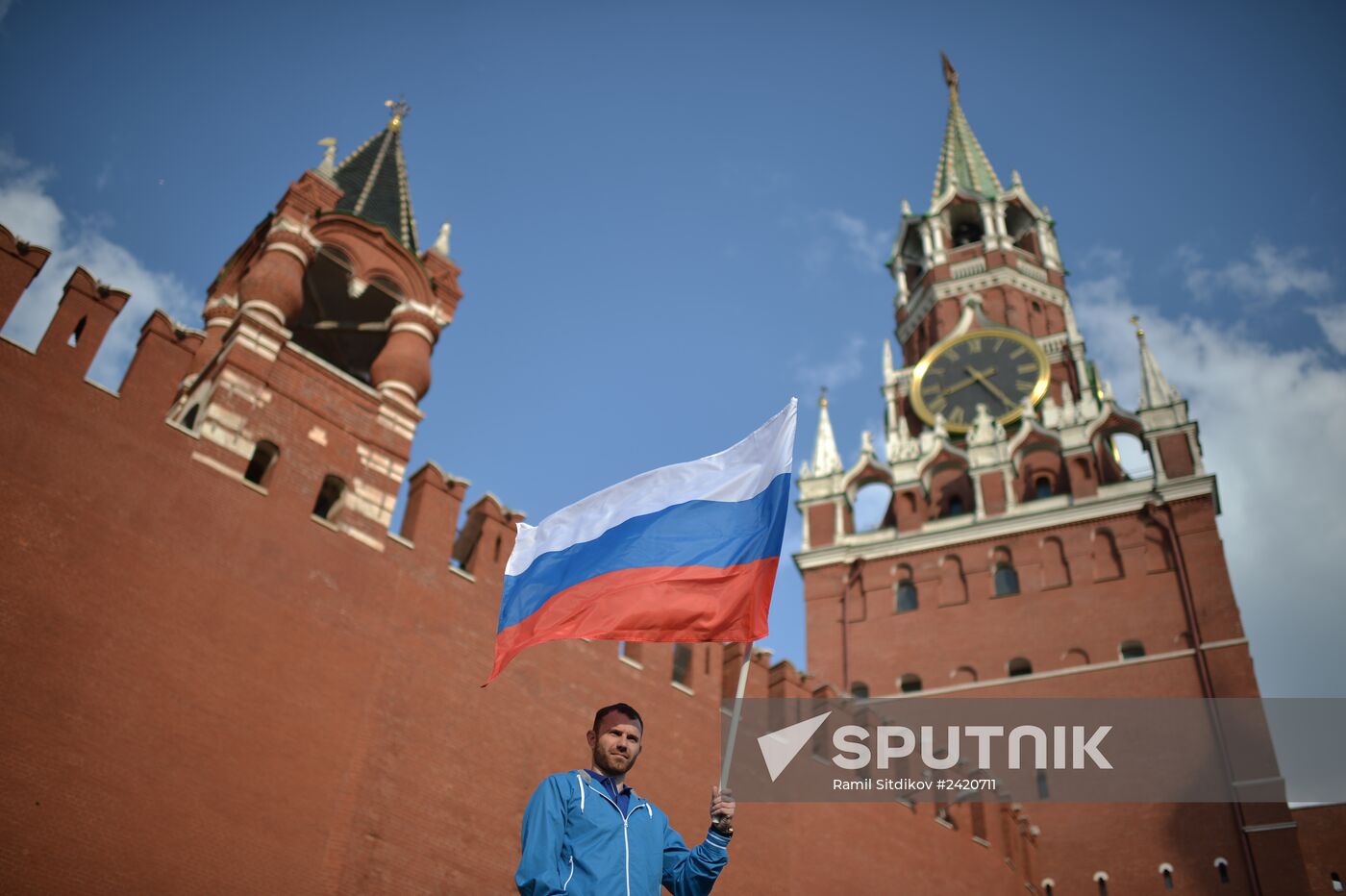 May Day trade unions' demonstration on Red Square