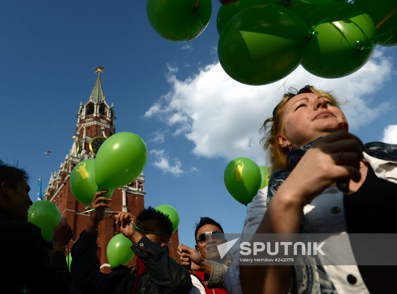 May Day trade unions' demonstration on Red Square