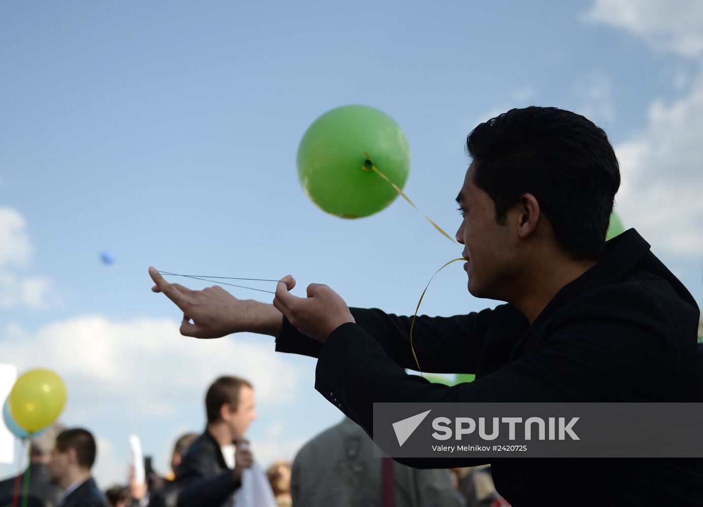 May Day trade unions' demonstration on Red Square