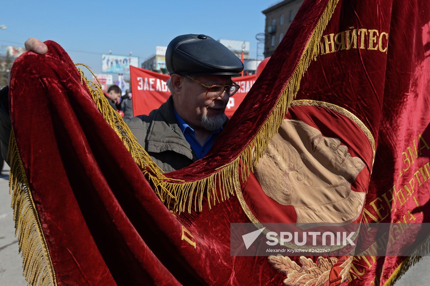 May Day processions in Russian regions