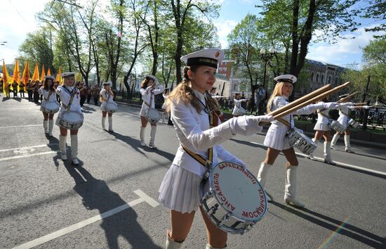 A Just Russia's May Day procession
