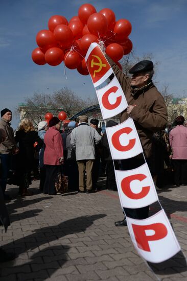 May Day processions in Russian regions