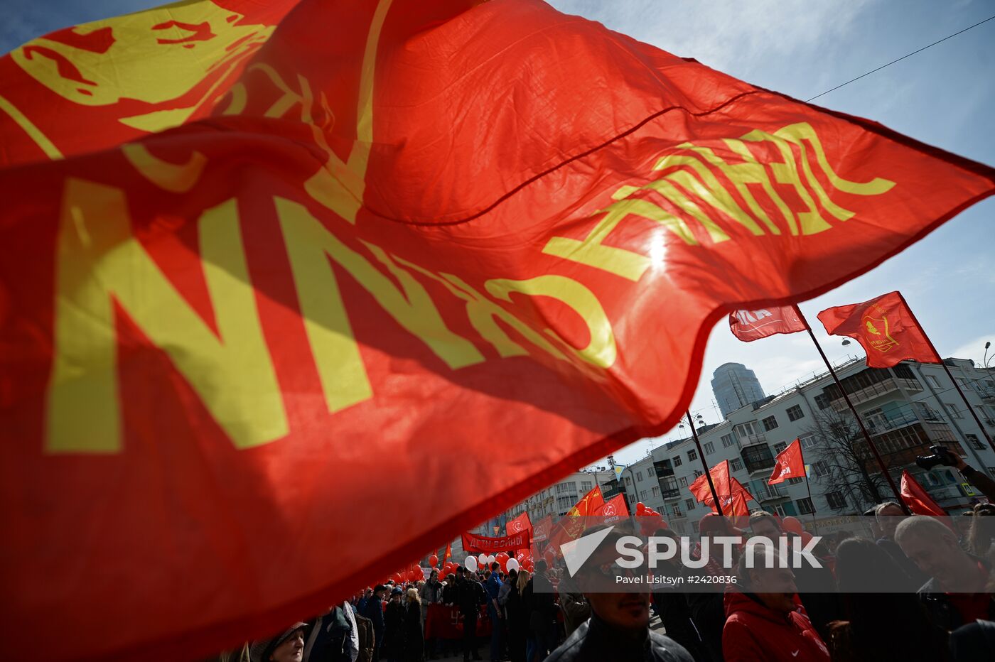 May Day processions in Russian regions