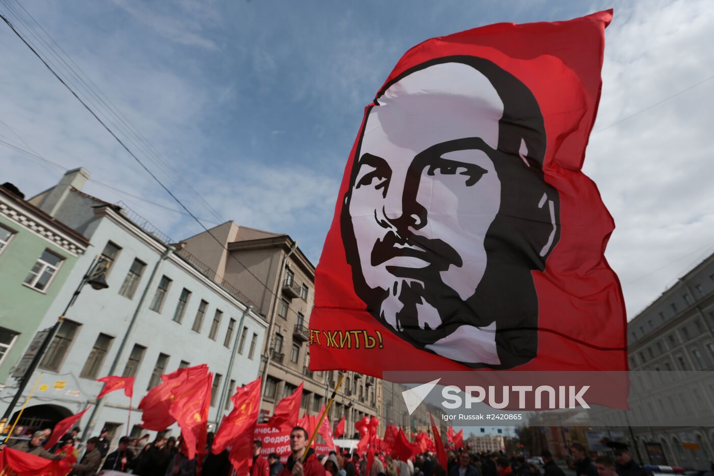 May Day processions in Russian regions