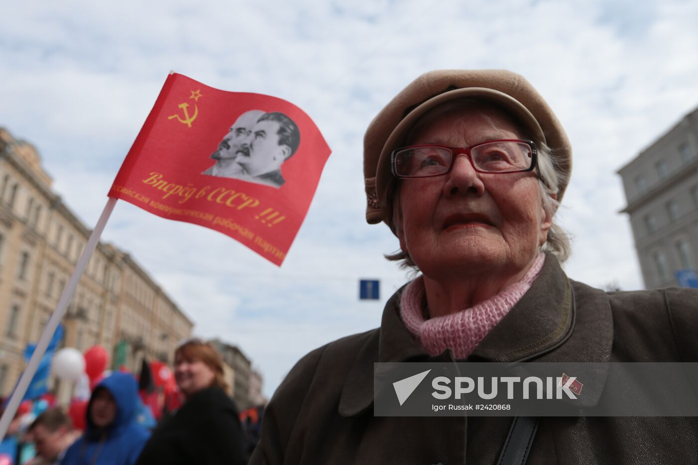May Day processions in Russian regions