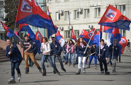 May Day processions in Russian regions