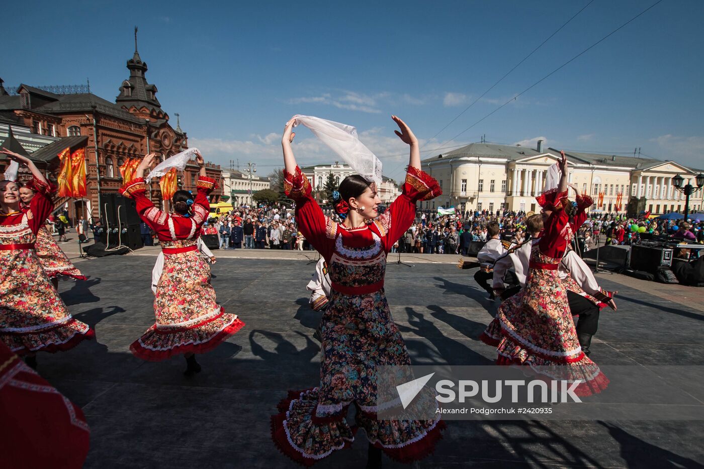 May Day processions in Russian regions