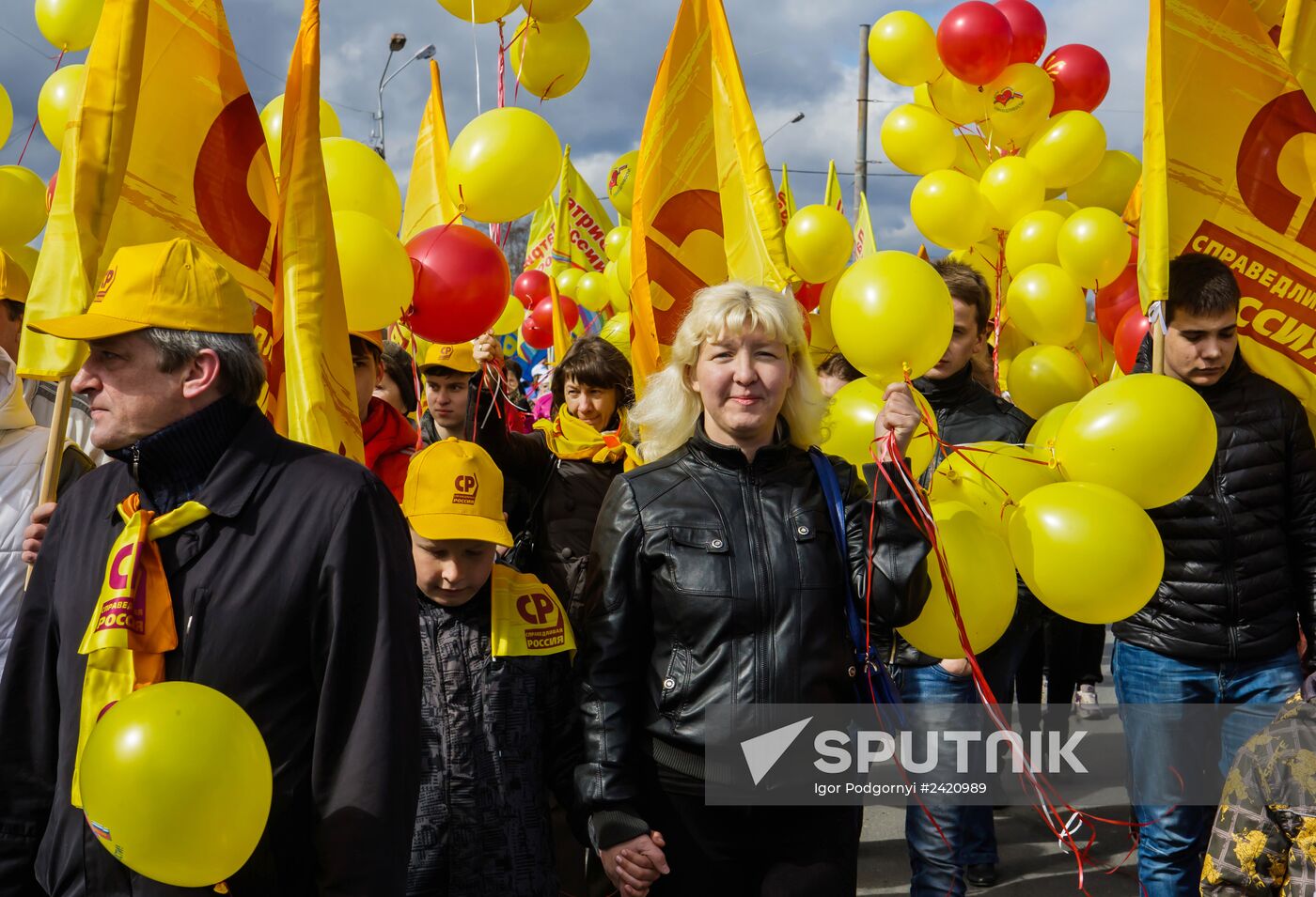 May Day processions in Russian regions