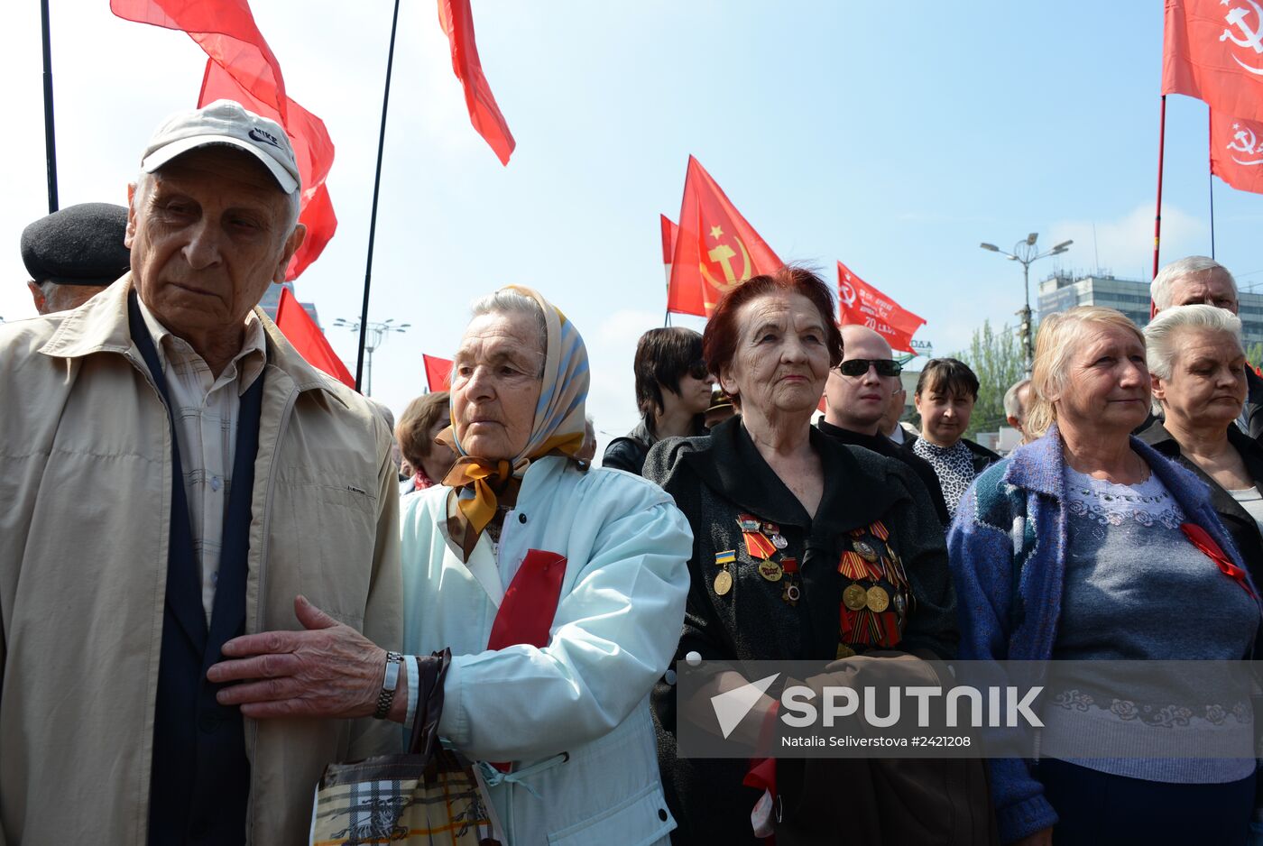 Celebrating International Workers' Solidarity Day in Donetsk