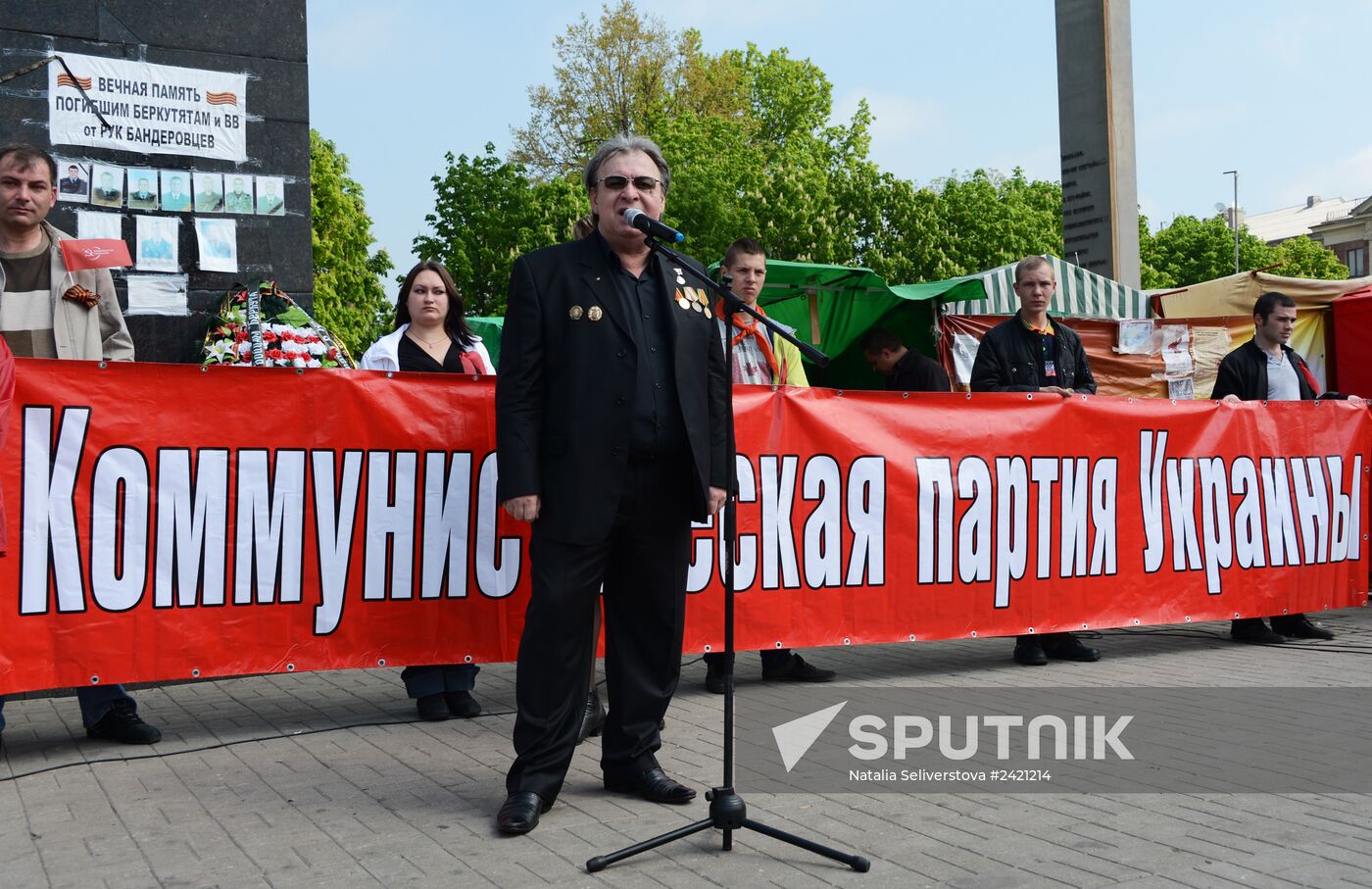 Celebrating International Workers' Solidarity Day in Donetsk