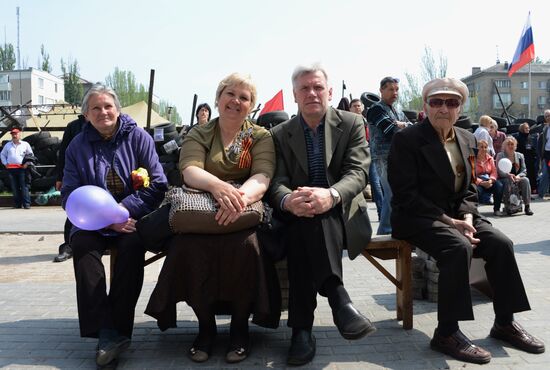 May Day celebrated in Donetsk