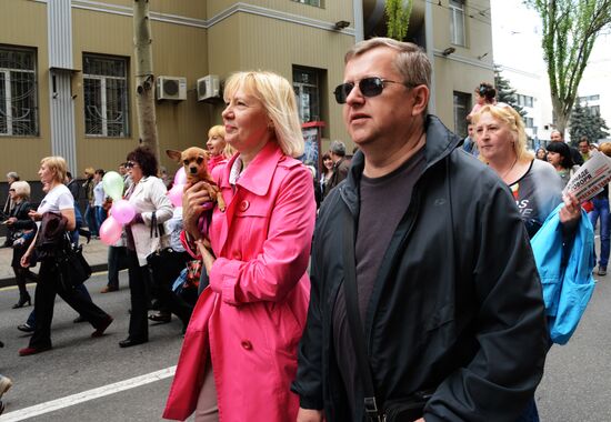 May Day celebrated in Donetsk