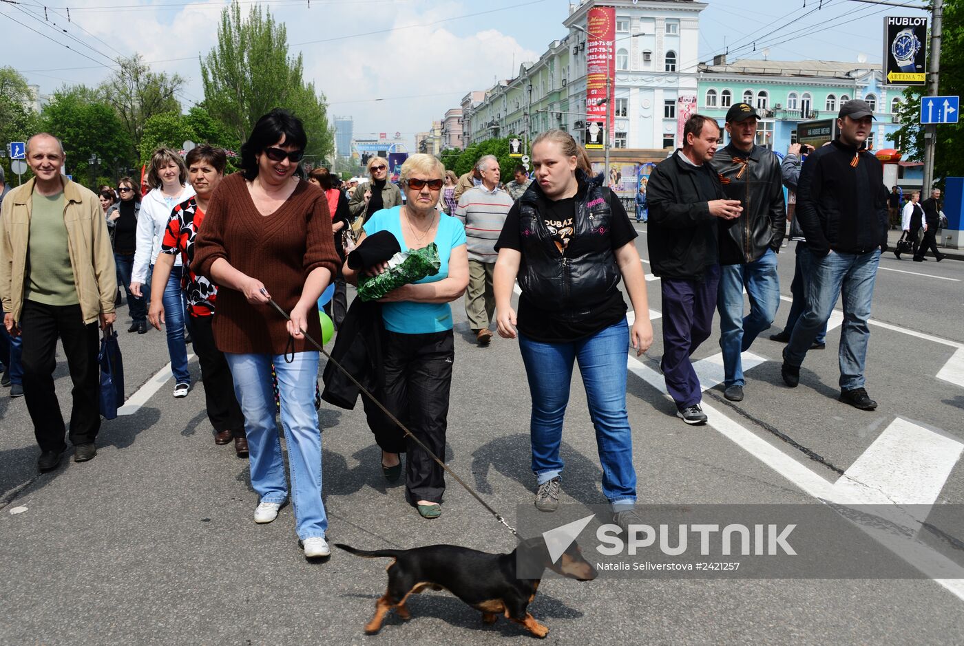 May Day celebrated in Donetsk