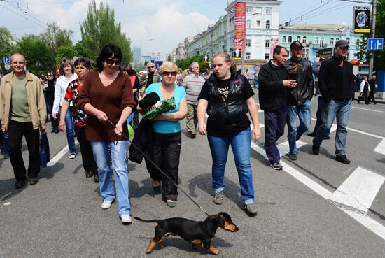 May Day celebrated in Donetsk