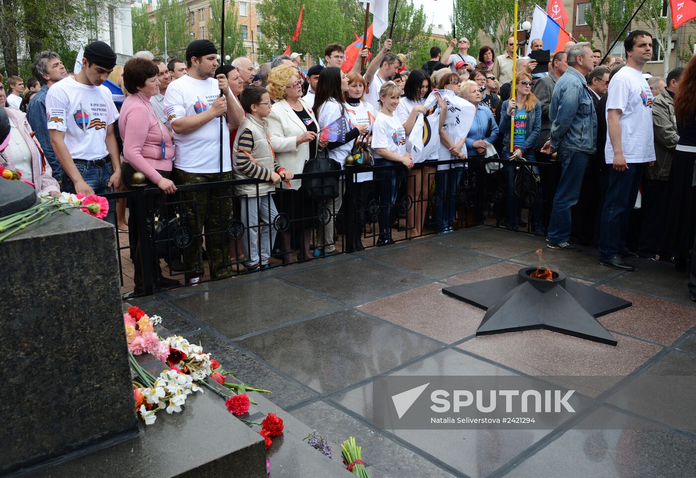 May Day celebrated in Donetsk