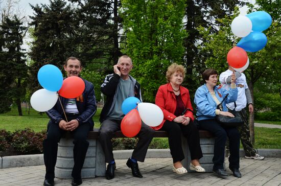 May Day celebrated in Donetsk