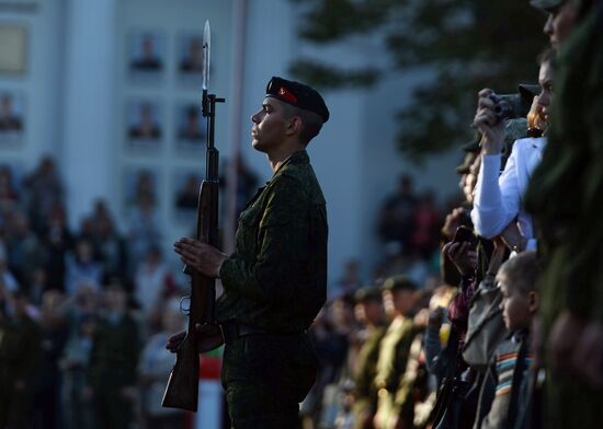 Victory Day Parade rehearsal in Sevastopol