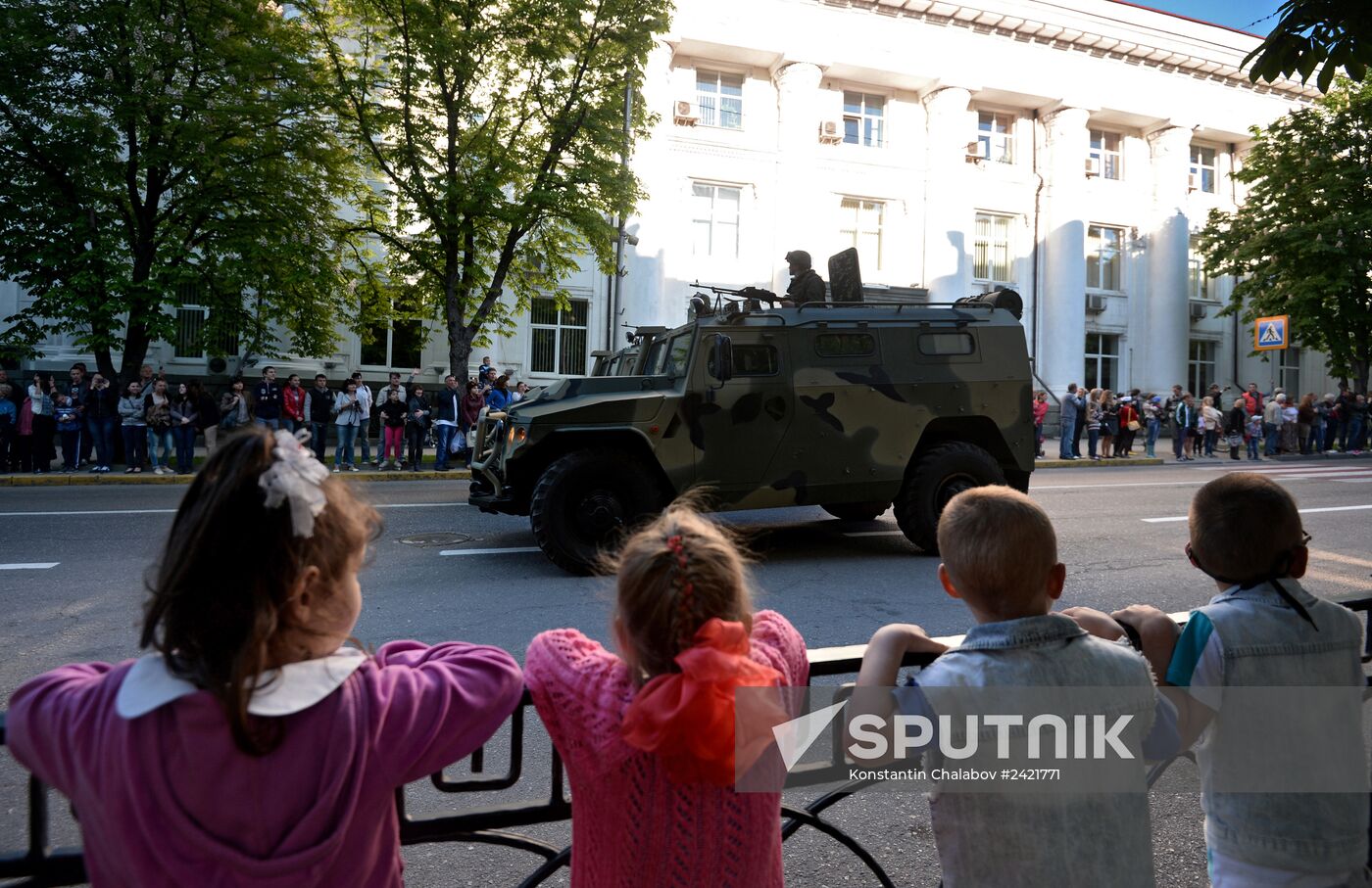 Victory Day Parade rehearsal in Sevastopol