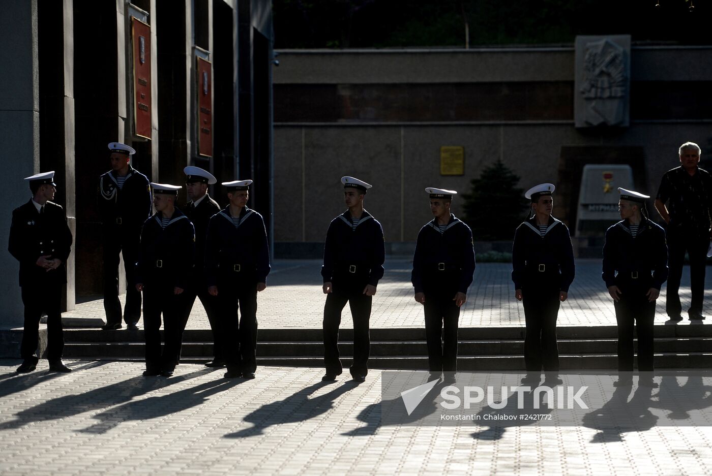 Victory Day Parade rehearsal in Sevastopol
