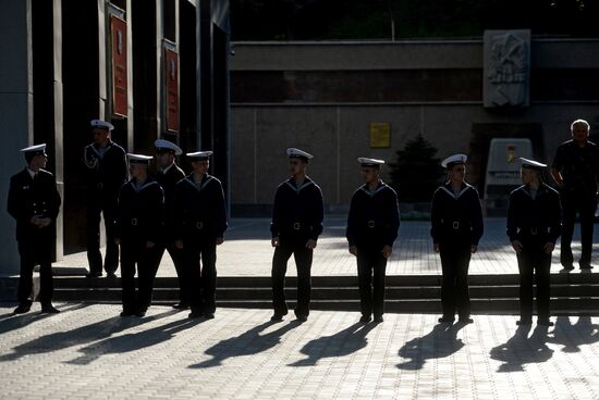 Victory Day Parade rehearsal in Sevastopol