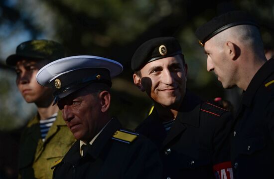 Victory Day Parade rehearsal in Sevastopol