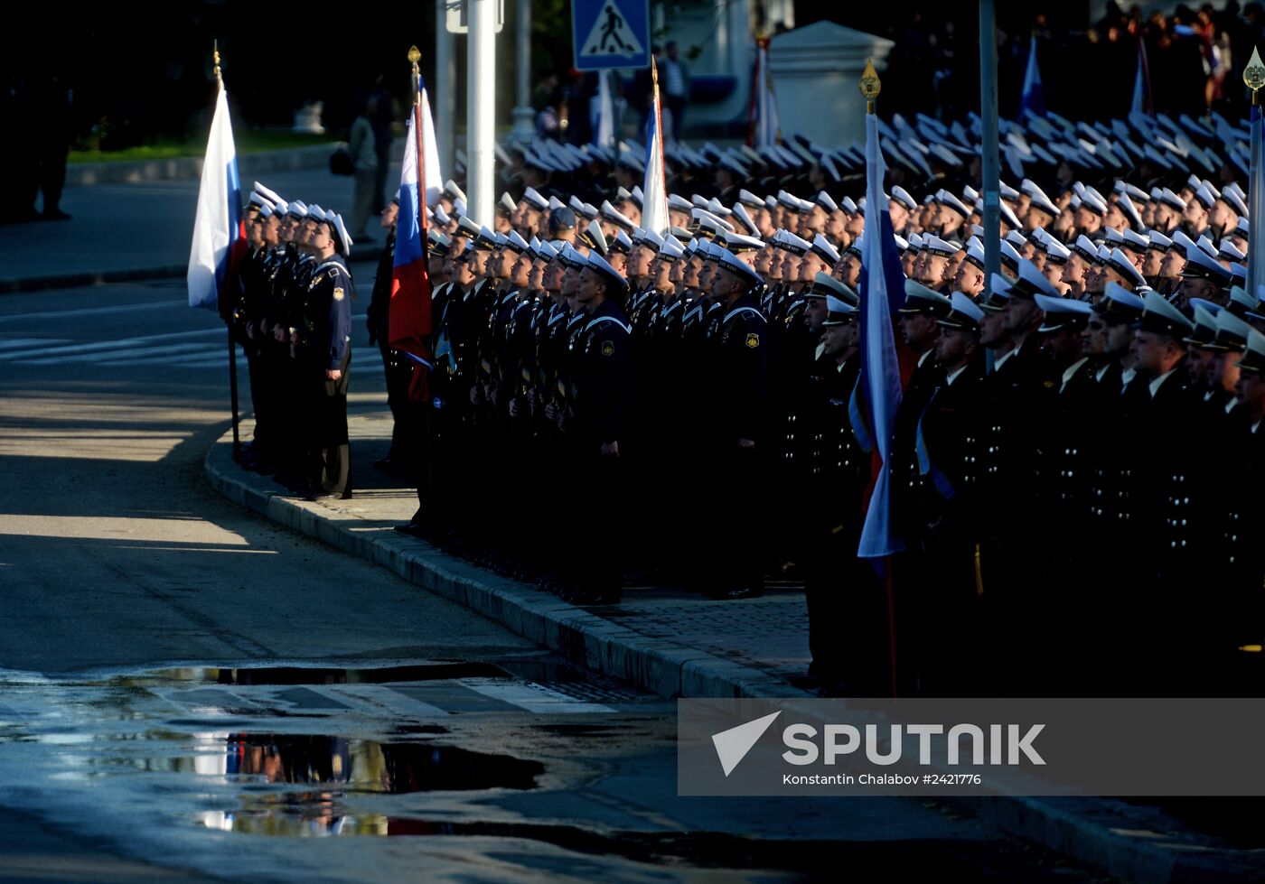 Victory Day Parade rehearsal in Sevastopol