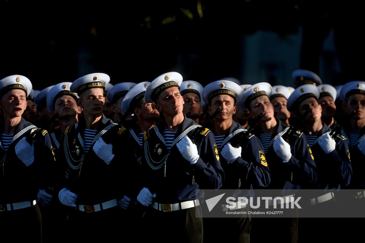 Victory Day Parade rehearsal in Sevastopol