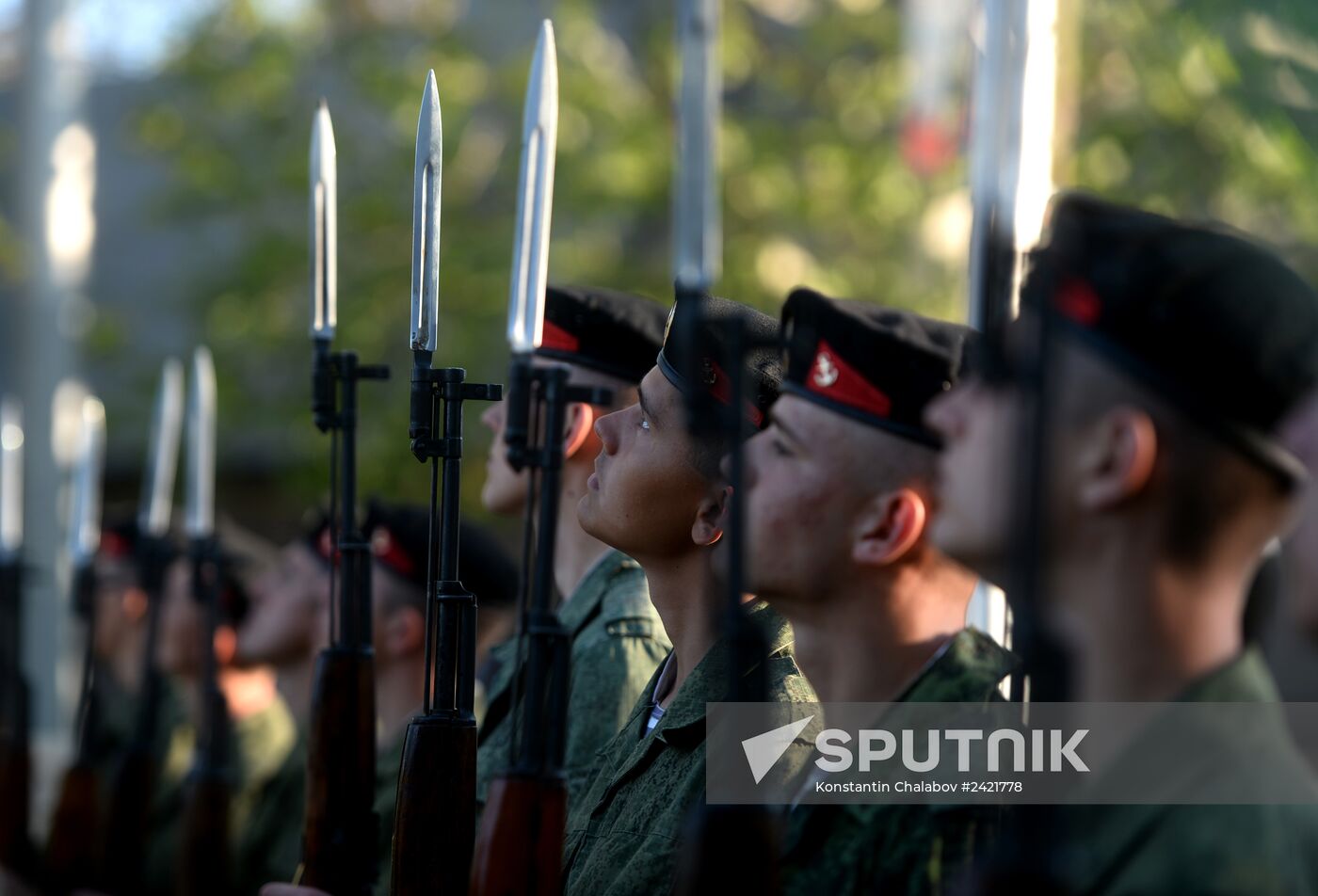 Victory Day Parade rehearsal in Sevastopol