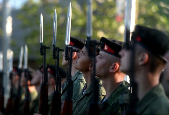 Victory Day Parade rehearsal in Sevastopol