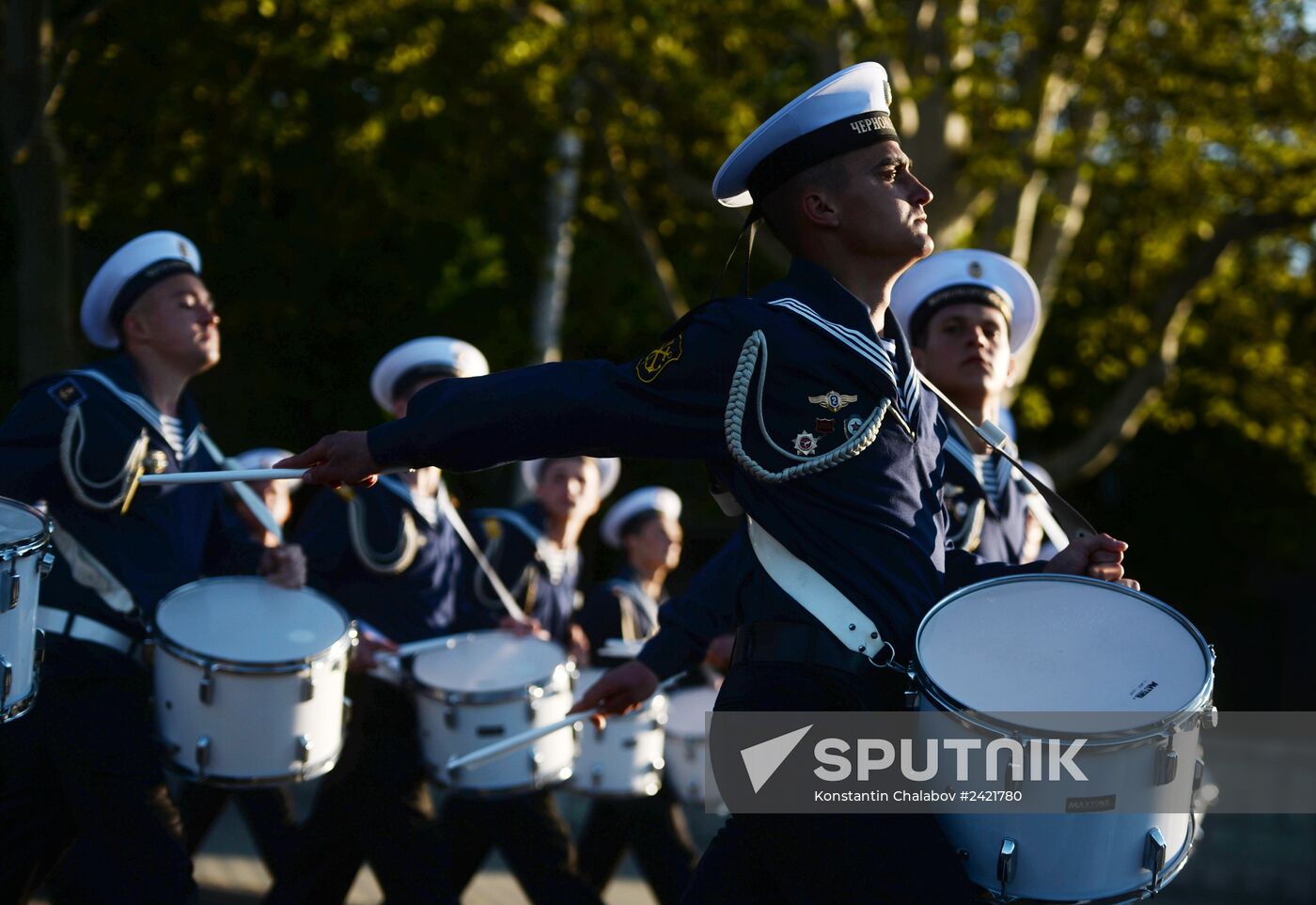 Victory Day Parade rehearsal in Sevastopol