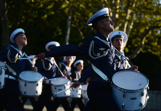 Victory Day Parade rehearsal in Sevastopol