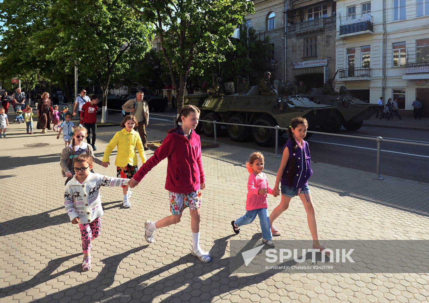 Victory Day Parade rehearsal in Sevastopol