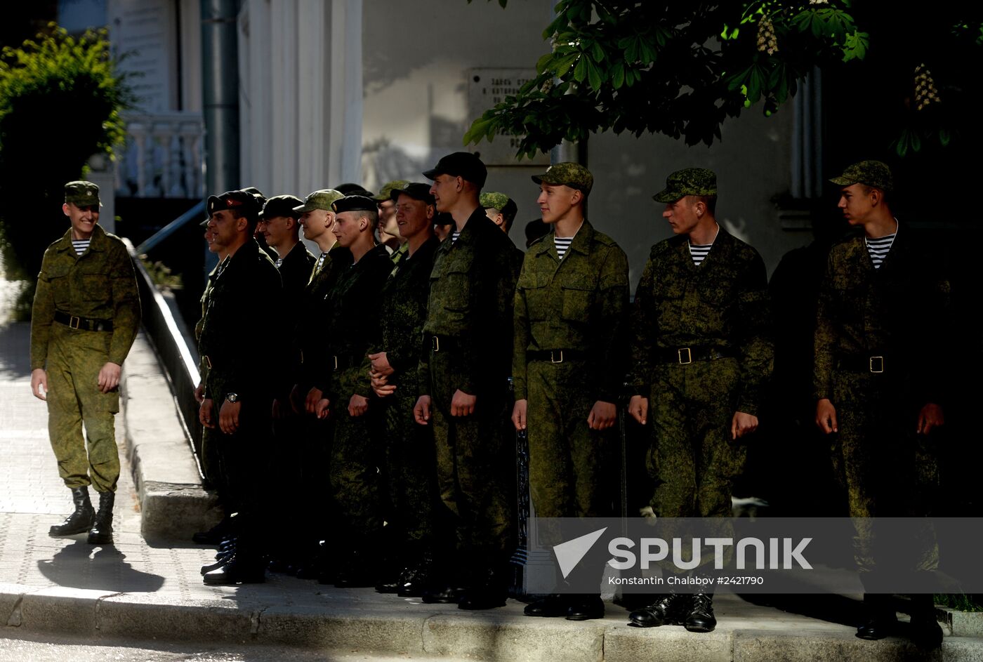 Victory Day Parade rehearsal in Sevastopol