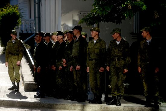 Victory Day Parade rehearsal in Sevastopol