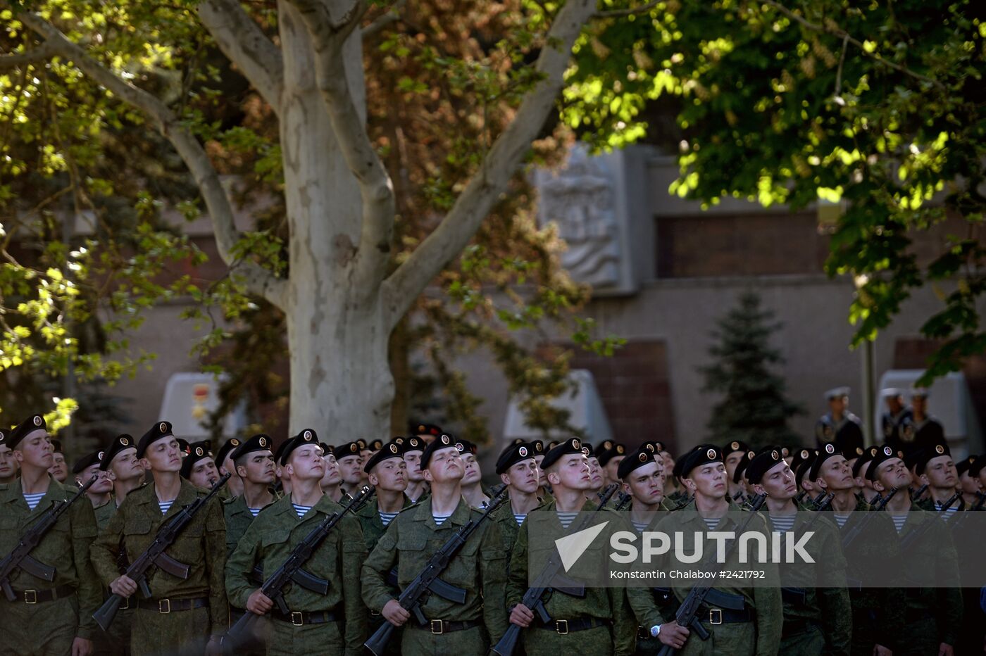 Victory Day Parade rehearsal in Sevastopol