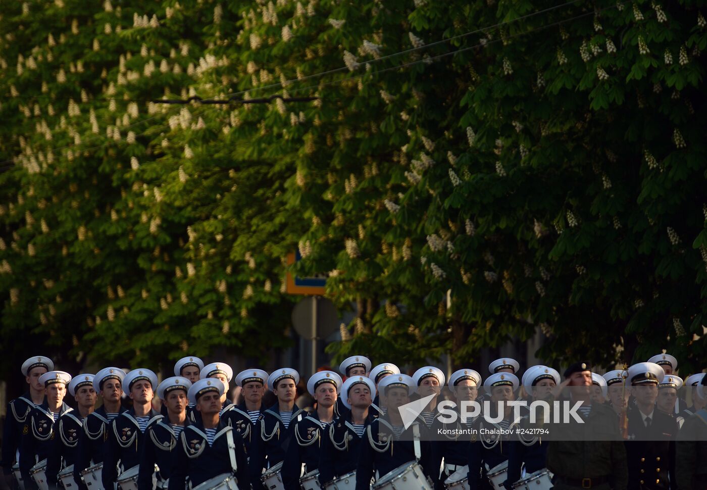 Victory Day Parade rehearsal in Sevastopol