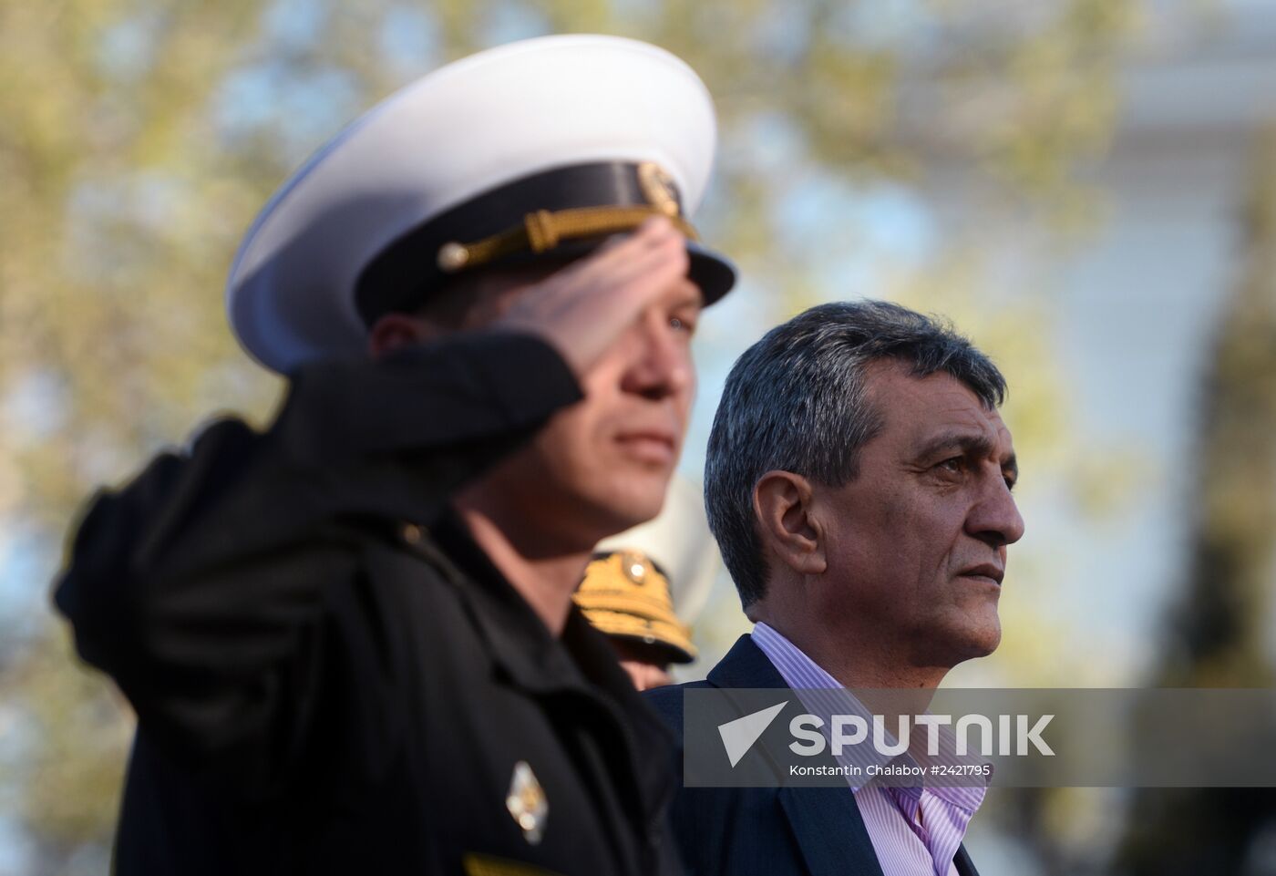 Victory Day Parade rehearsal in Sevastopol