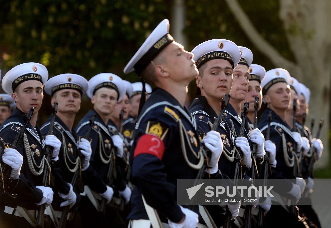Victory Day Parade rehearsal in Sevastopol