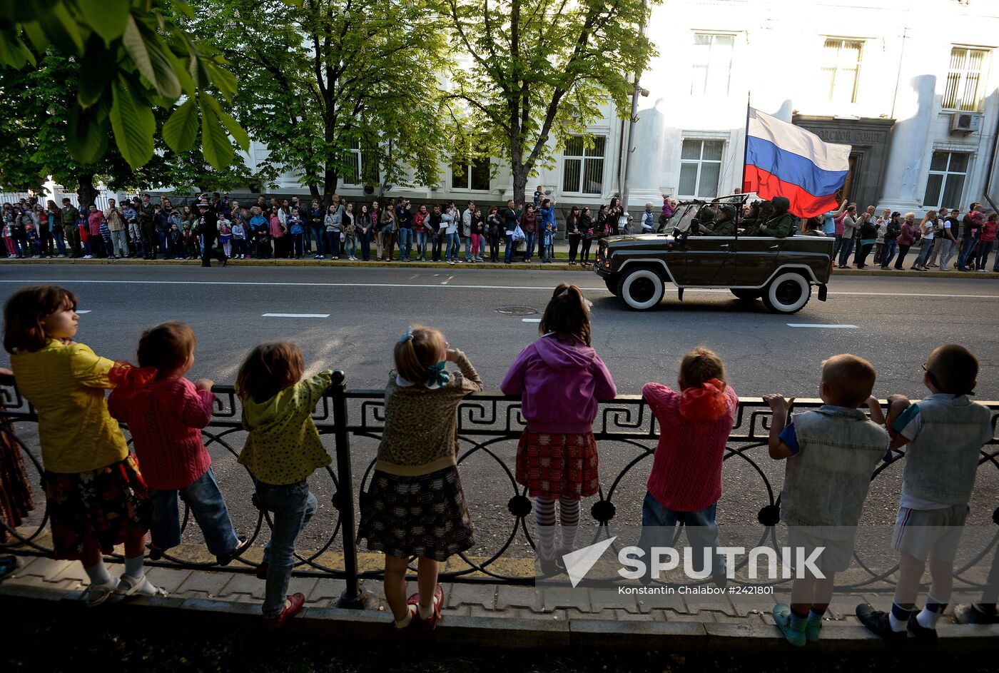 Victory Day Parade rehearsal in Sevastopol