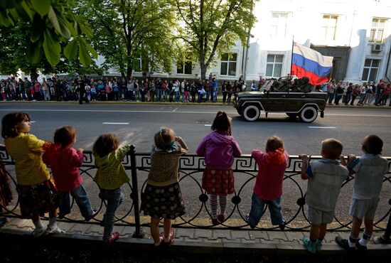 Victory Day Parade rehearsal in Sevastopol