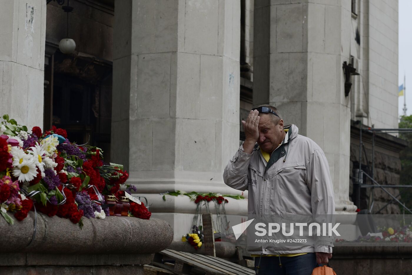 Odessa mourns Trade Unions House fire victims