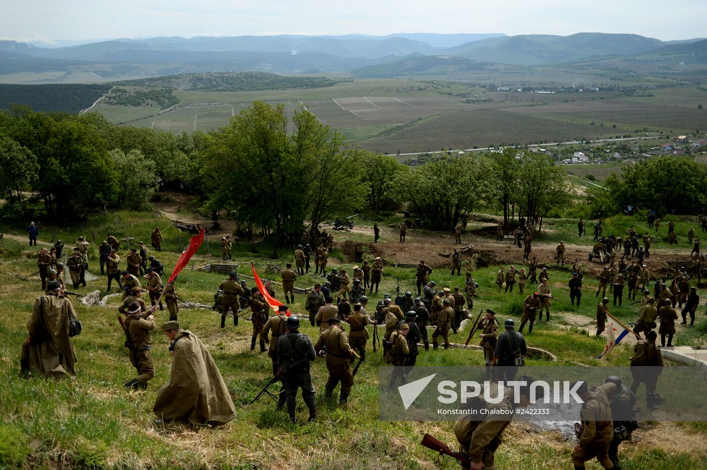 Dramatic performance "The Assault of Sapun-gora Mountain on May 7, 1944" in Sevastopol