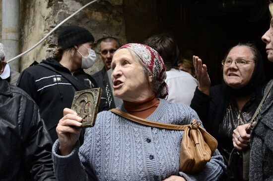 Protesters demand release of people detained after clashes in Odessa