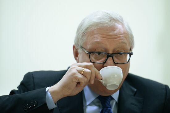 Russian Deputy Foreign Minister Sergei Ryabkov gives interview